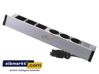 Ansicht oben hinten Bachmann 912.006 Steckdosenleiste 3xSchuko 3xABD 