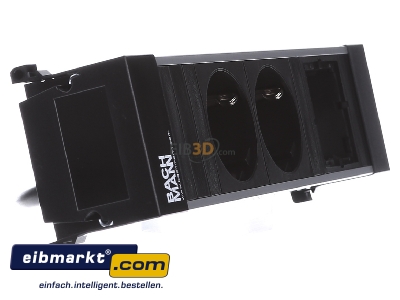 Ansicht links Bachmann 916.000 Steckdosenleiste 2xSchuko 1xABD 