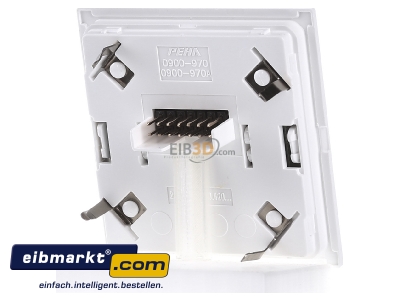 Back view Peha D 20.425.02 JR Cover plate for switch white 
