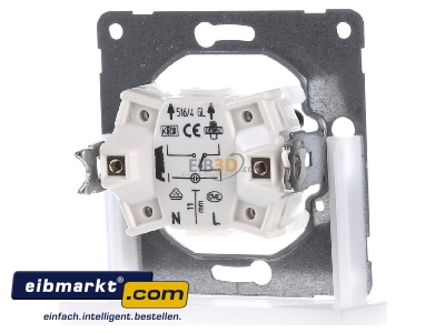 Back view Peha D 516/4 GL 3-way switch (alternating switch)
