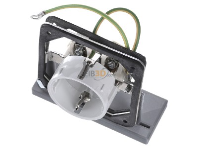 View up front Peha D 6621 ES SI WE Socket outlet (receptacle) 
