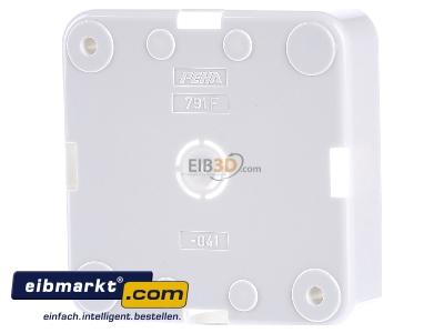 Back view Peha D 791.02 F Surface mounted housing 1-gang white 
