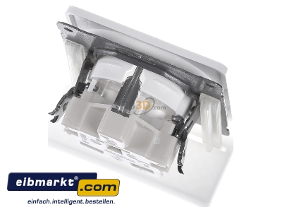 Top rear view Peha D 80.6511.02 UB Socket outlet protective contact white 
