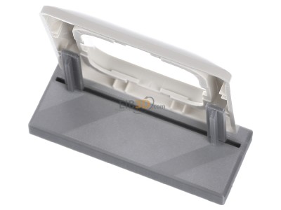 Ansicht oben hinten Busch Jaeger 2511-212K-102 Rahmen 1-fach ws, f.Kanalabdeck. 
