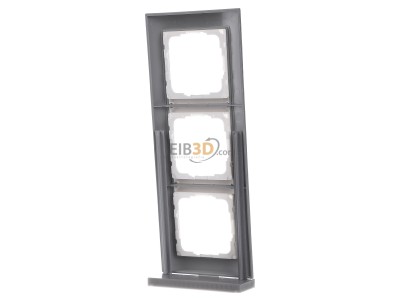 Ansicht hinten Gira 0213326 Abdeckrahmen 3f.alu fr rws Event 