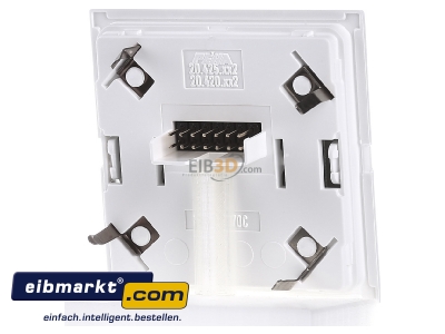 Back view Peha D 20.420.022 Cover plate for dimmer white
