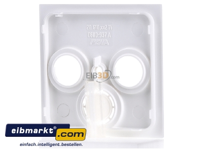Back view Peha D 20.610.022 TV Plate coaxial antenna socket outlet
