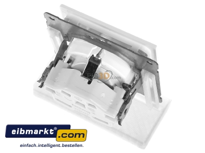 Top rear view Peha D 20.6611.022 GLK Socket outlet protective contact white - 
