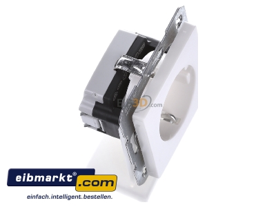 Ansicht oben links Berker 41236089 SCHUKO-Steckdose polarweiss samt 