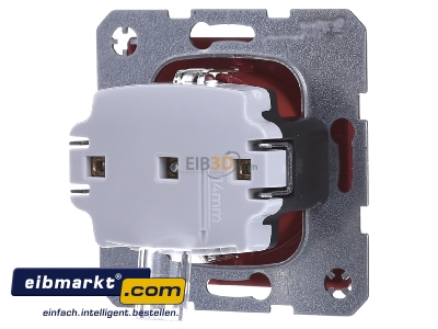 Ansicht hinten Berker 41436012 SCHUKO-Steckdose rot, samt 