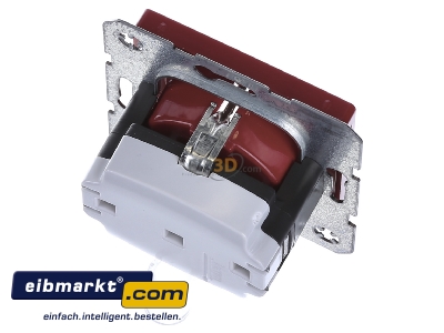 Ansicht oben hinten Berker 41436012 SCHUKO-Steckdose rot, samt 