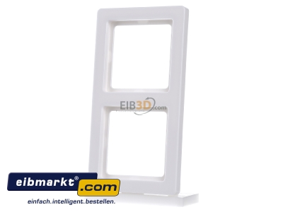 Front view Berker 10126089 Frame 2-gang white - 
