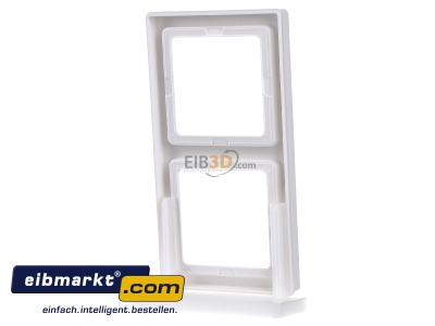 Back view Berker 10126089 Frame 2-gang white - 
