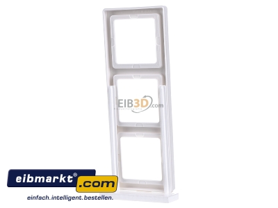 Back view Berker 10136089 Frame 3-gang white - 
