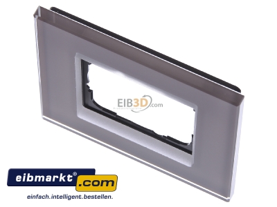 Ansicht oben vorne Gira 0211122 Abdeckrahmen 1fach Esprit Glas Umbra 