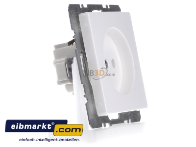 Ansicht links Berker 6161036089 Steckdose o.Schutzkontakt kt Berker Q.1 polarw 