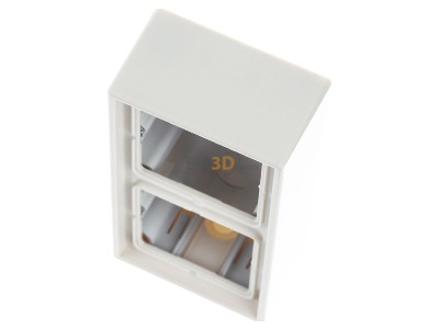 Ansicht oben vorne Jung LS 582 A W AP-Kappe 2-fach ws angeformter Rahmen 