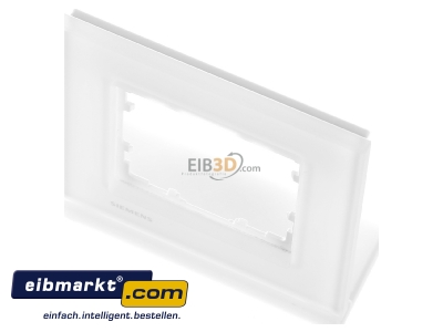 View up front Siemens Indus.Sector 5TG1201-1 Frame 1-gang white - 

