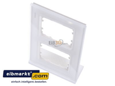 View up front Siemens Indus.Sector 5TG1202-1 Frame 2-gang white
