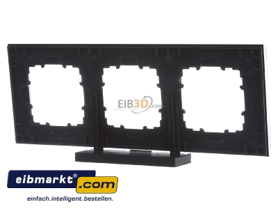 Back view Siemens Indus.Sector 5TG1203-2 Frame 3-gang black - 
