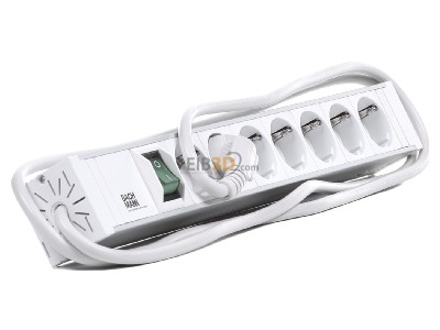 View on the left Bachmann 333.000 19-inch power strip, multiple socket 7-pin 1.5U, 7x Schuko and switch, 
