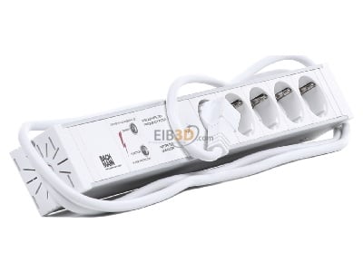 View on the left Bachmann 333.002 19 inch power strip, multiple socket 5-fold 1,5HE 5-fold Schuko 1x full device protection, 
