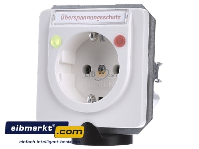 Front view Siemens Indus.Sector 5UB1486 Socket outlet protective contact white
