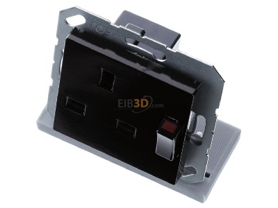 Ansicht oben vorne Jung A 3171 SW Abschaltbare Steckdose sw 13A 250V 2-pol.u.E 