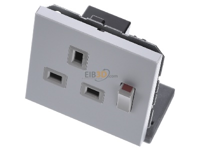 Ansicht oben vorne Jung AL 3171 Abschaltbare Steckdose alu 13A 250V 2-pol.u.E 
