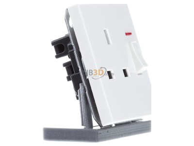 Ansicht links Jung LS 3171 KO WW Abschaltbare Steckdose aws 13A 250V 2-pol.u.E 