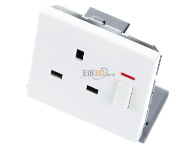 Ansicht oben vorne Jung LS 3171 KO WW Abschaltbare Steckdose aws 13A 250V 2-pol.u.E 