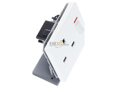 Ansicht oben links Jung LS 3171 KO WW Abschaltbare Steckdose aws 13A 250V 2-pol.u.E 
