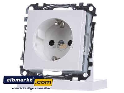 Front view Merten MEG2300-0319 Socket outlet protective contact white
