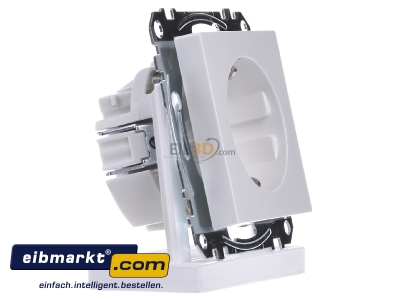 View on the left Merten MEG2300-0319 Socket outlet protective contact white
