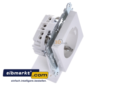 View top left Merten MEG2300-0319 Socket outlet protective contact white
