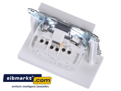Top rear view Merten MEG2300-0319 Socket outlet protective contact white
