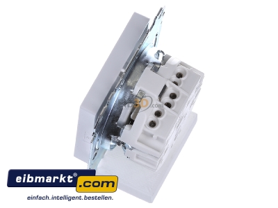 View top right Merten MEG2300-0325 Socket outlet protective contact white
