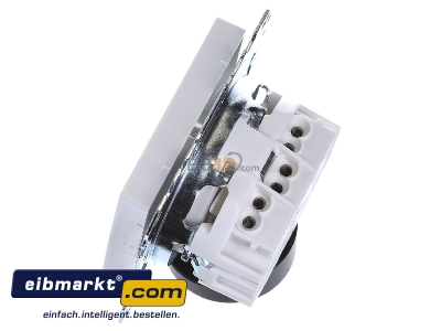 View top right Merten MEG2301-0419 Socket outlet protective contact white
