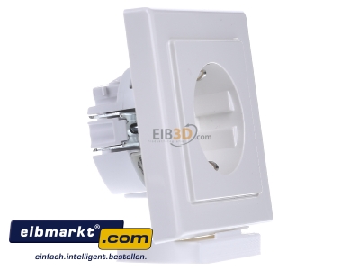 View on the left Merten MEG2301-1419 Socket outlet protective contact white
