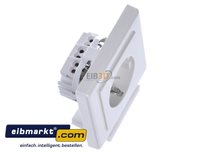 View top left Merten MEG2301-1419 Socket outlet protective contact white
