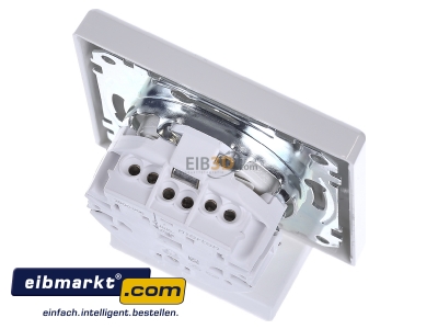 Top rear view Merten MEG2301-1419 Socket outlet protective contact white
