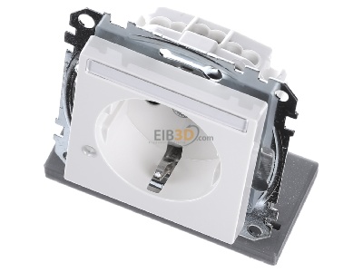 Ansicht oben vorne Merten MEG2303-0319 SCHUKO-Steckdose pws Ko.Licht Schriftfeld 