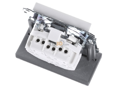 Ansicht oben hinten Merten MEG2303-0319 SCHUKO-Steckdose pws Ko.Licht Schriftfeld 