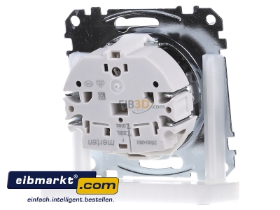 Ansicht hinten Merten MEG2304-0325 SCHUKO-Steckdose aws/gl Lichtausl.LED-Bel. 