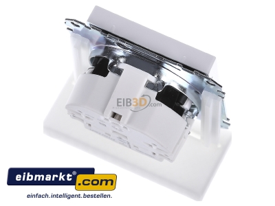 Top rear view Merten MEG2304-0325 Socket outlet protective contact white - 
