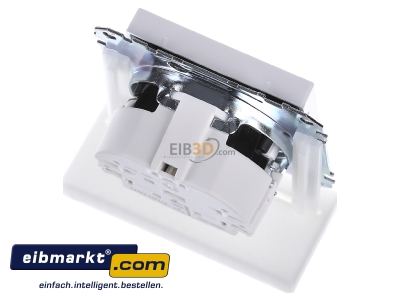 Ansicht oben hinten Merten MEG2304-0325 SCHUKO-Steckdose aws/gl Lichtausl.LED-Bel. 