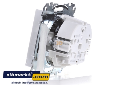 Ansicht rechts Merten MEG2304-0419 SCHUKO-Steckdose pws Lichtausl.LED-Bel. 