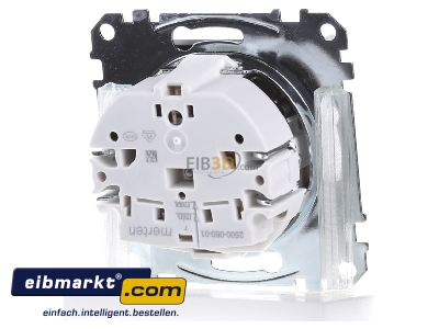 Ansicht hinten Merten MEG2304-0419 SCHUKO-Steckdose pws Lichtausl.LED-Bel. 