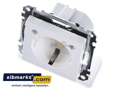 Ansicht oben vorne Merten MEG2304-0419 SCHUKO-Steckdose pws Lichtausl.LED-Bel. 