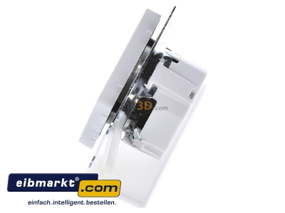 Ansicht oben rechts Merten MEG2304-0419 SCHUKO-Steckdose pws Lichtausl.LED-Bel. 